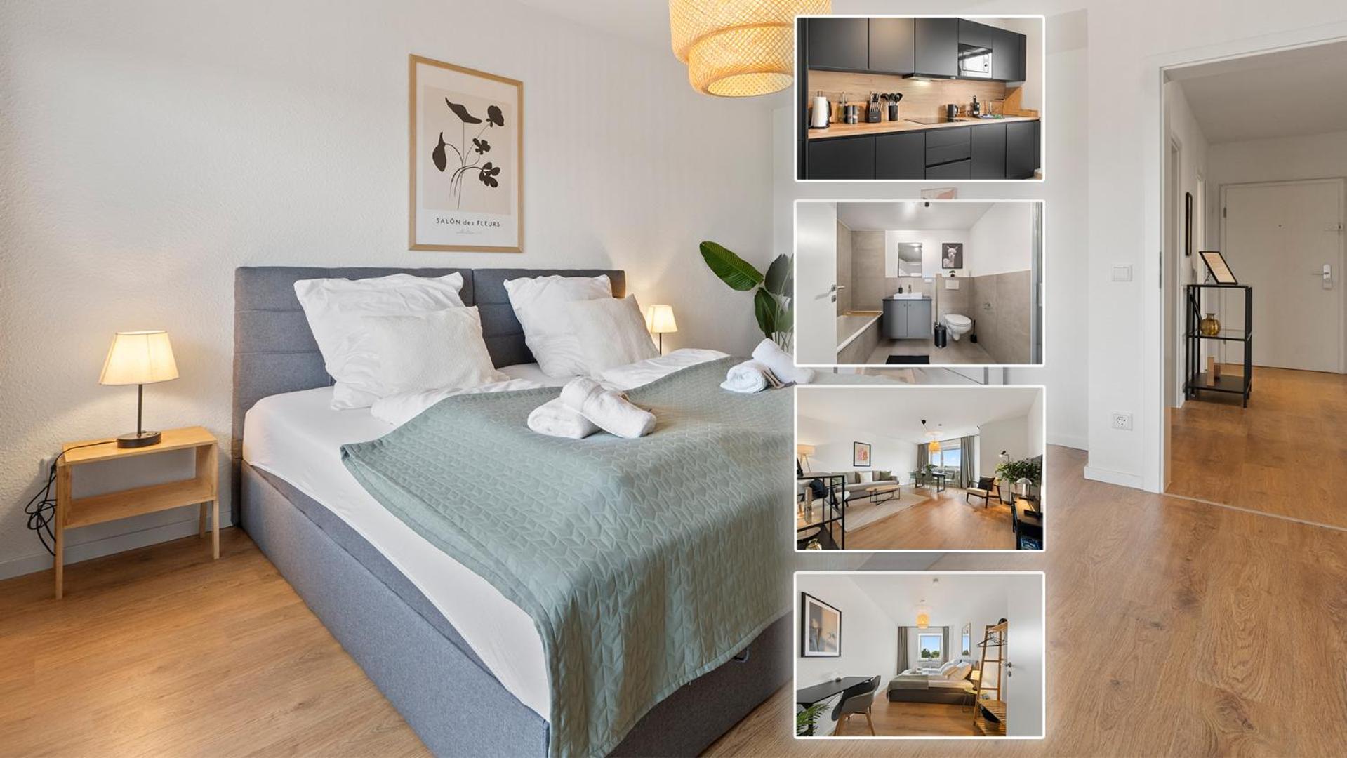 *Top* Moderne Wohnung - Naehe Koeln: Dom, Messe, Flughafen, Lanxess-Arena Bergisch Gladbach Kültér fotó